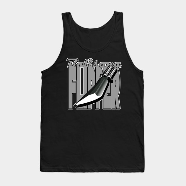 Balisong Flipper Katana Tank Top by Spikeani